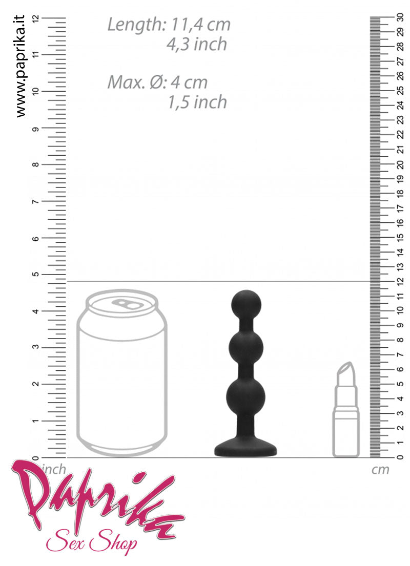 Palline Anale Gioiello Small 10 cm Ø 20-23-26 Silicone Non Vibrante