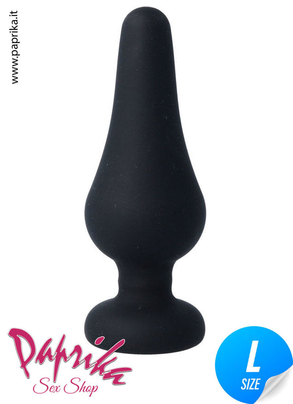 Plug Anale Unisex Silicone Morbido Base Rotonda 3 Misure