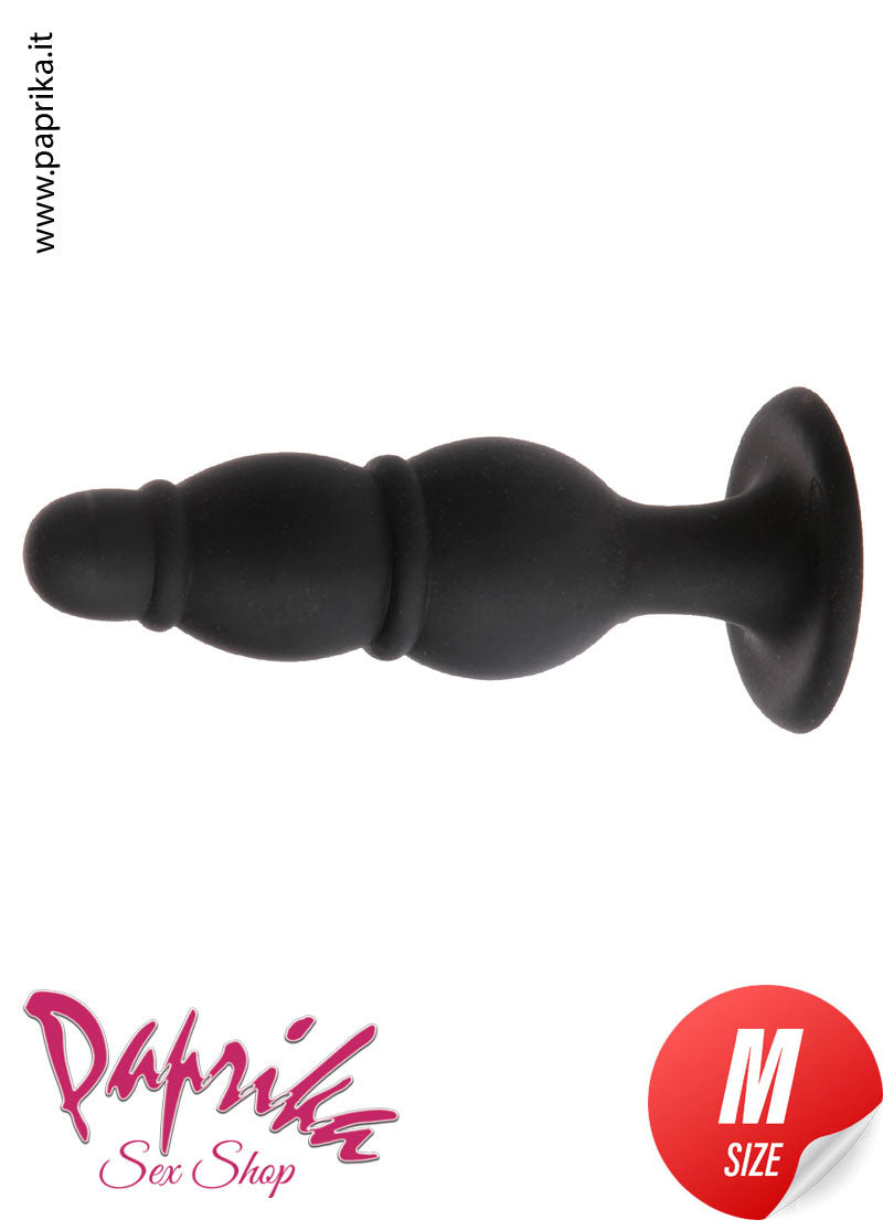 Plug Anale Sagomato Unisex 12 cm Ø 35 Ventosa Non Vibrante