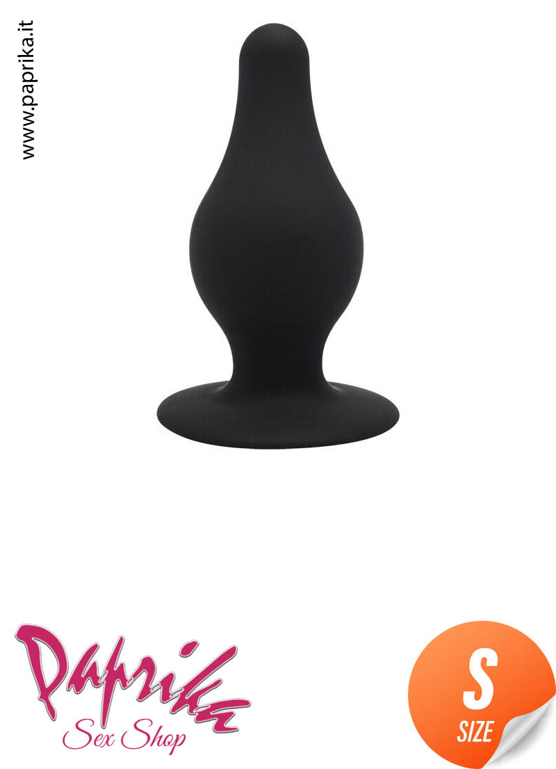 Plug Anale Sagomato Silicone Termoreattivo Ventosa 2 Misure
