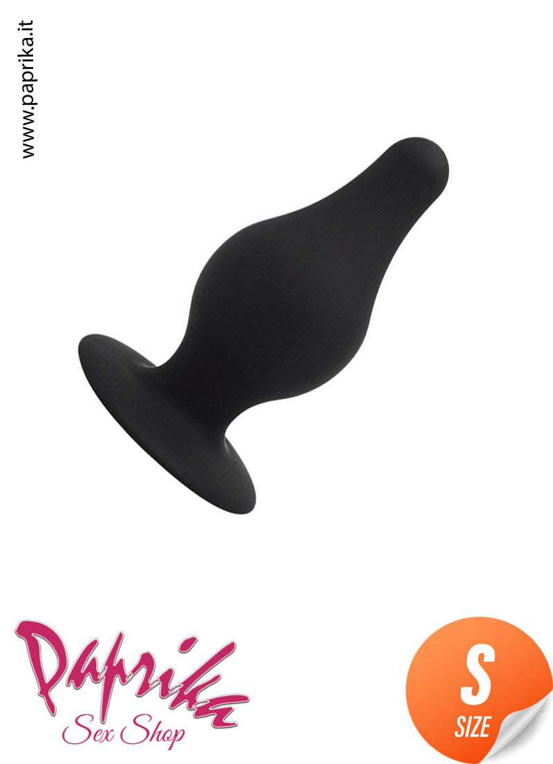 Plug Anale Sagomato Silicone Termoreattivo Ventosa 2 Misure