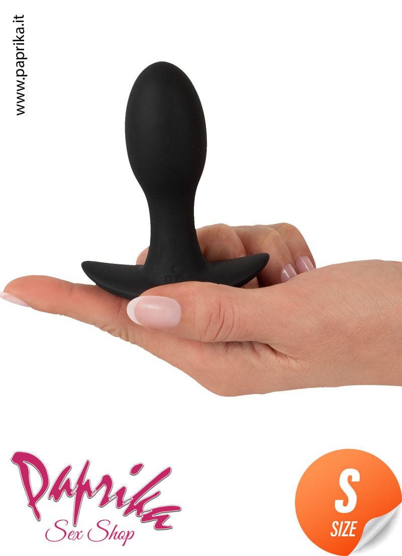 Plug Anale Small Unisex Silicone 9 cm Ø 30 Vibrante 20 Velocità
