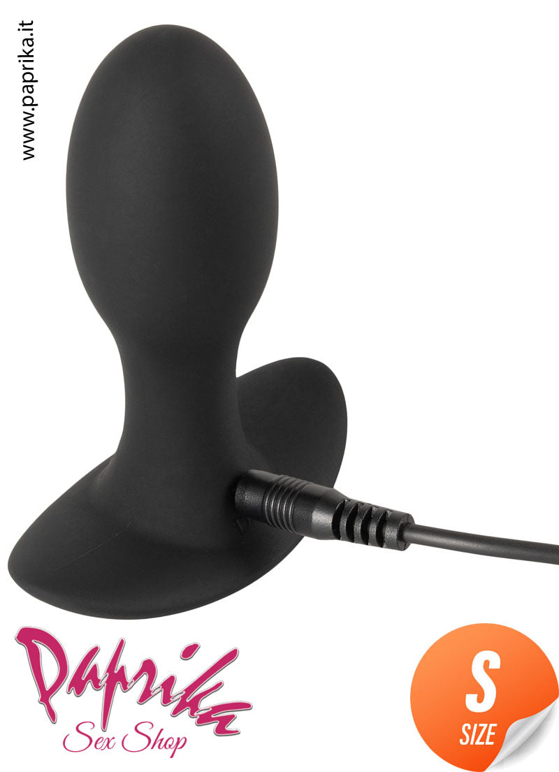 Plug Anale Small Unisex Silicone 9 cm Ø 30 Vibrante 20 Velocità