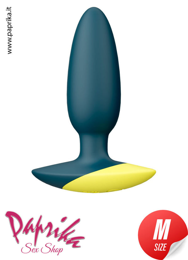 Plug Anale Medium 10 cm Ø 30 Unisex Silicone Vibrante 10 Velocità