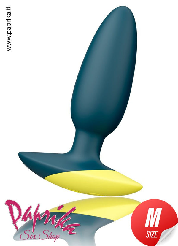 Plug Anale Medium 10 cm Ø 30 Unisex Silicone Vibrante 10 Velocità