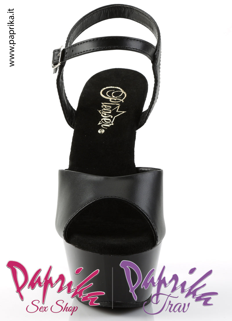 Sandali Sexy SimilPelle Opaca Cinturino Tacco Spillo 15.2 Zeppa 4.5