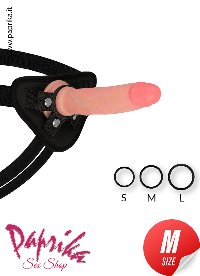 Strap-On Indossabile Fallo Silicone 18 cm Ø 35 Non Vibrante