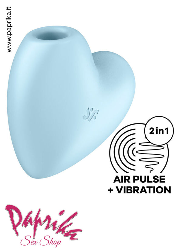 Succhia Clitoride e Vibrante Satisfyer Cuore 11 + 12 Velocità Silicone