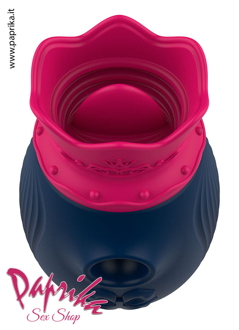 Succhia Clitoride e Lingua Stimolante Silicone 10 + 10 Velocità