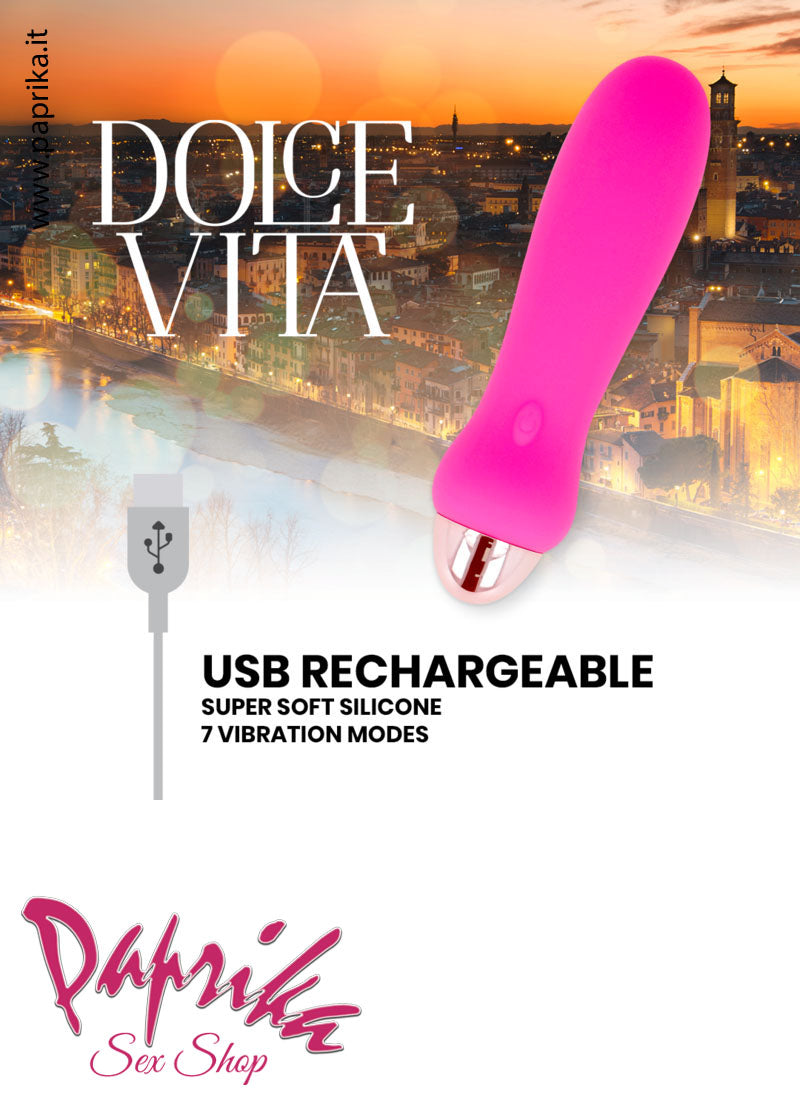 Vibratore Stimolatore Clitoride Silicone Ricaricabile Usb 7 Velocità