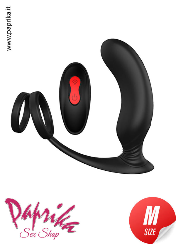 Vibratore Prostatico Silicone 11 cm Ø 32 Telecomandato 9 Velocità