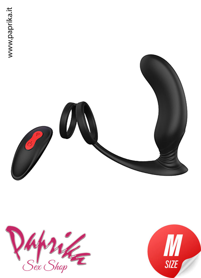 Vibratore Prostatico Silicone 11 cm Ø 32 Telecomandato 9 Velocità