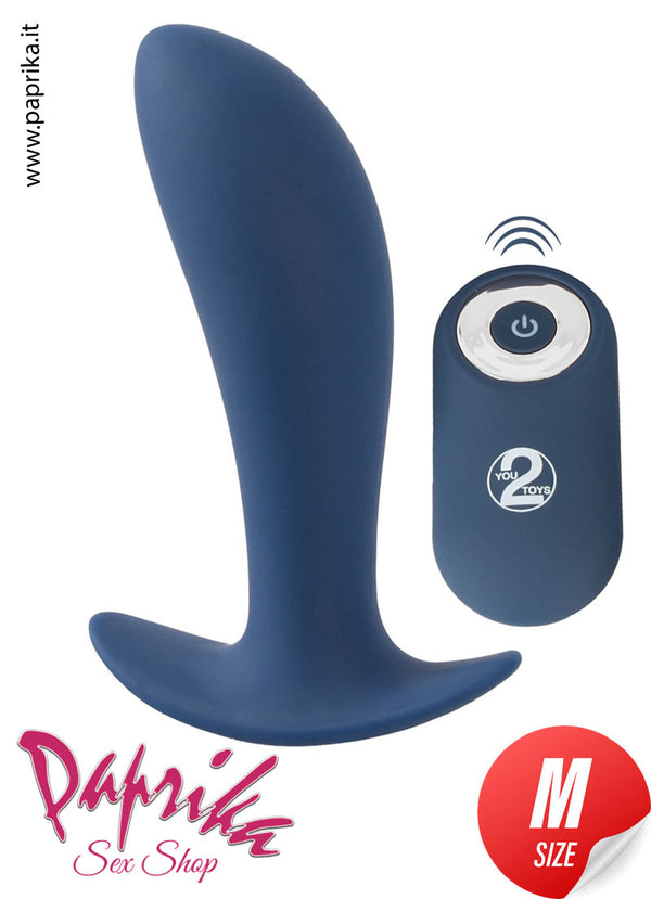 Vibratore Prostatico 11 cm Ø 32 Telecomandato Silicone 10 Velocità