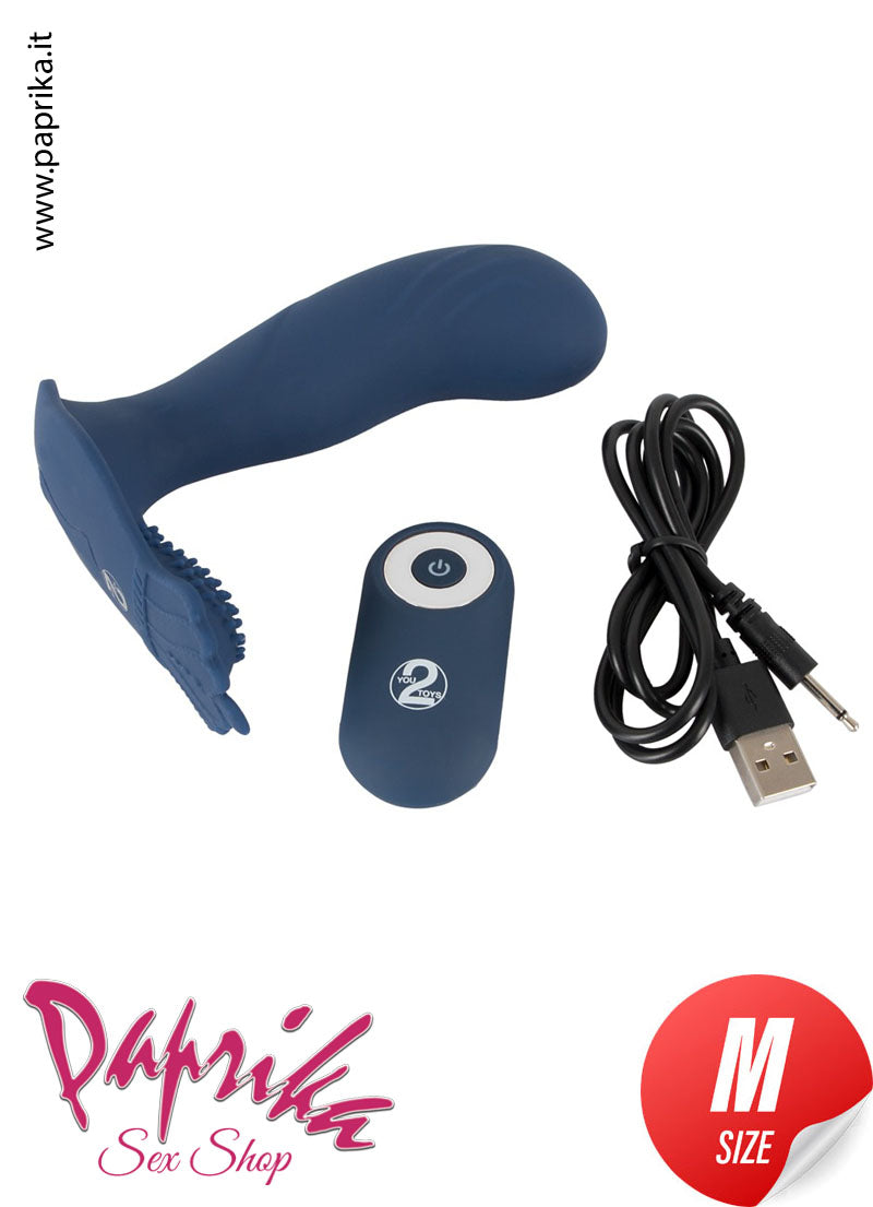 Vibratore Prostatico 11 cm Ø 32 Telecomandato 10 Velocità