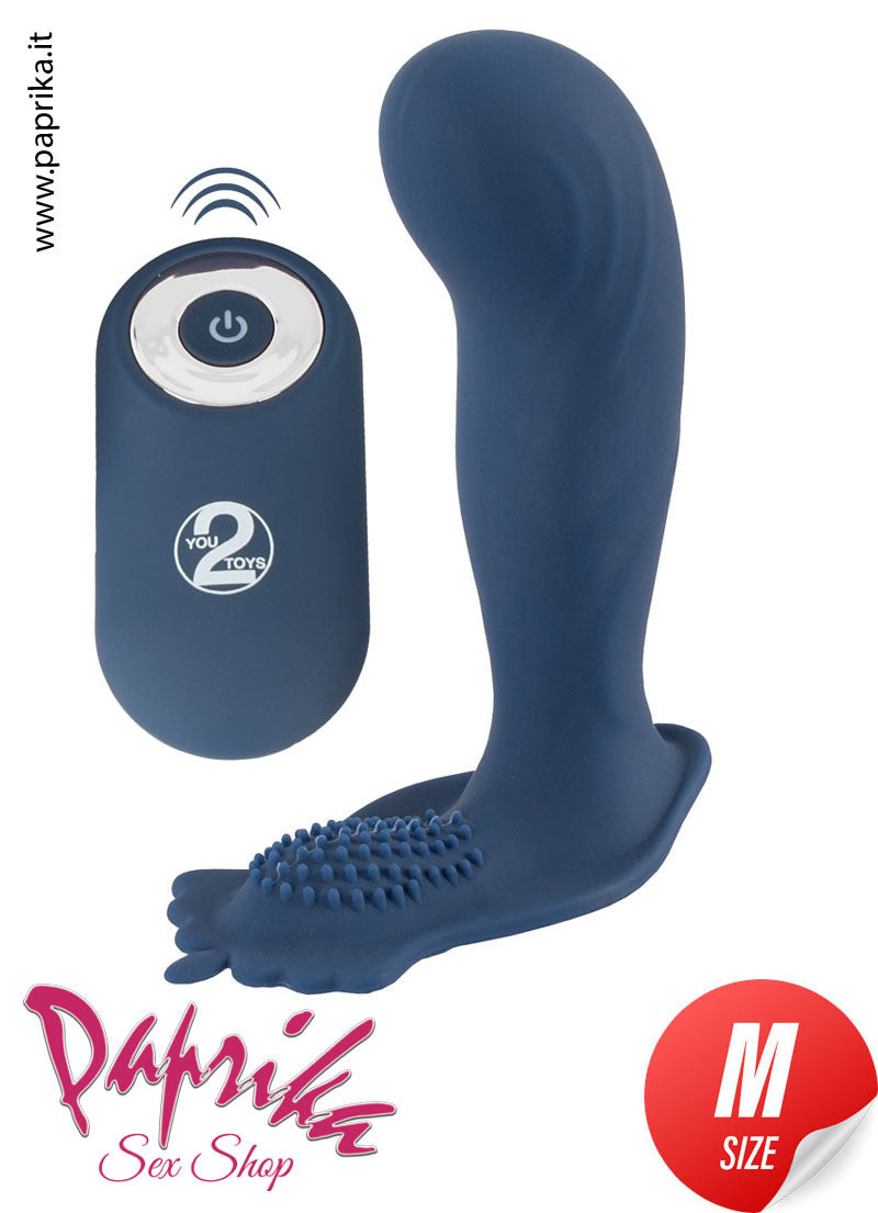 Vibratore Prostatico 11 cm Ø 32 Telecomandato 10 Velocità