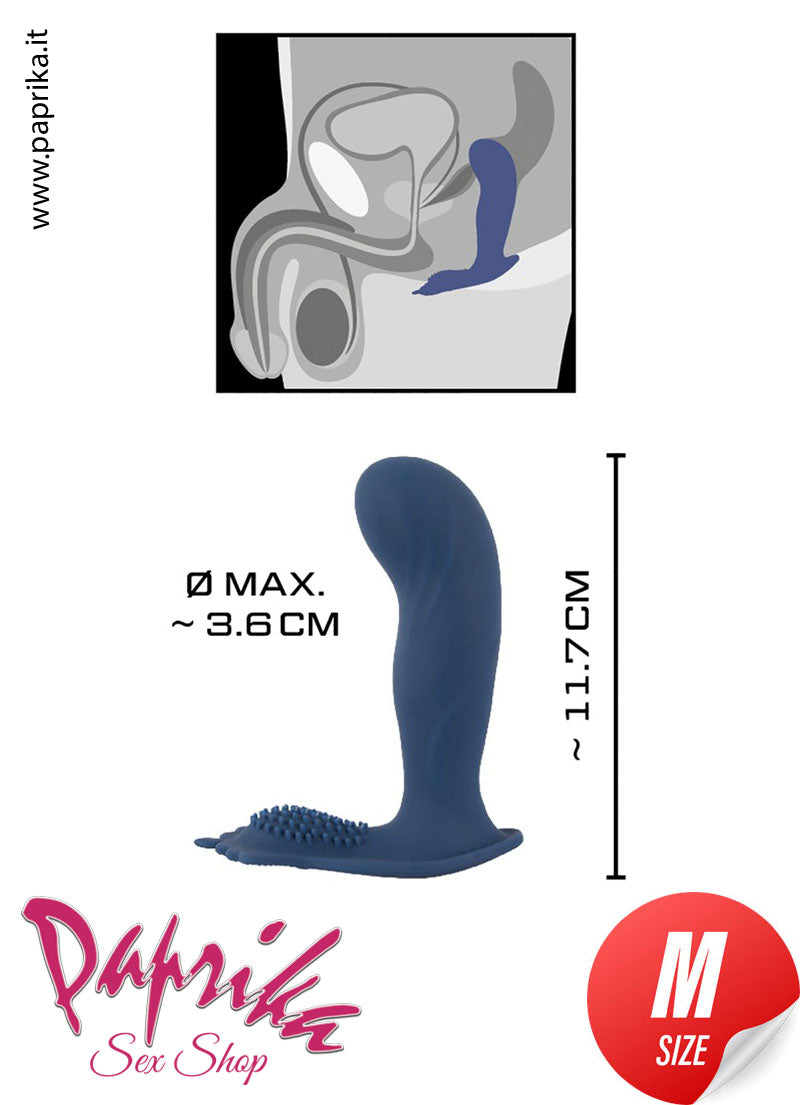 Vibratore Prostatico 11 cm Ø 32 Telecomandato 10 Velocità