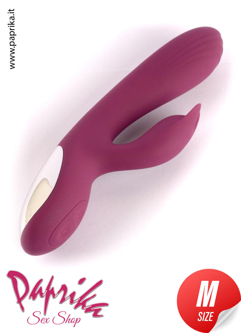 Vibratore Rabbit Punto G Clitoride 13 cm Ø 35 Silicone 10 Velocità