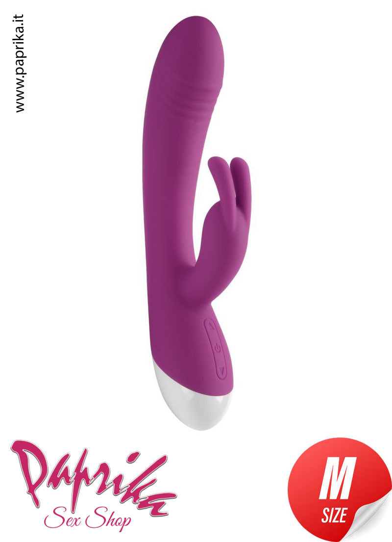 Vibratore Rabbit Punto G Clitoride 12 cm Ø 35 Silicone 10 Velocità