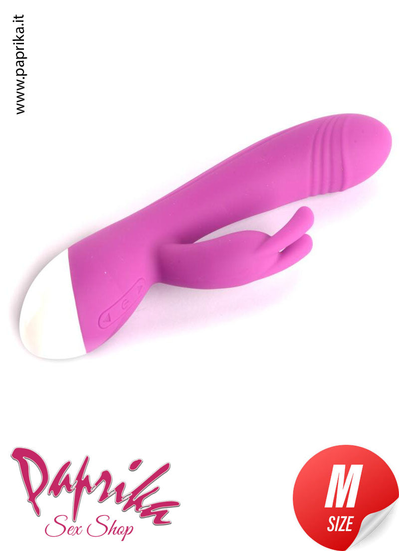 Vibratore Rabbit Punto G Clitoride 12 cm Ø 35 Silicone 10 Velocità