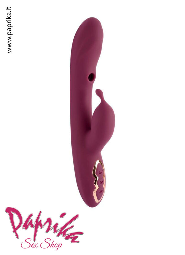 Vibratore Rabbit 4 in 1 Vagina Clitoride Punto G Succhia Clitoride Ø 37